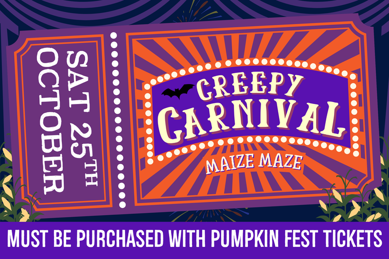Creepy Carnival Maize Maze - Saturday 25th October 2025
