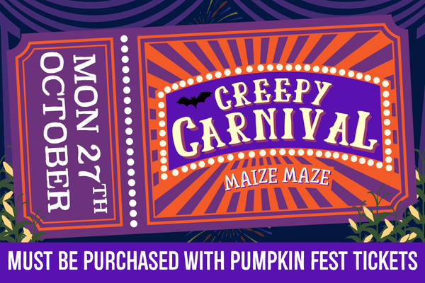 Creepy Carnival Maize Maze - Monday 27th October 2025