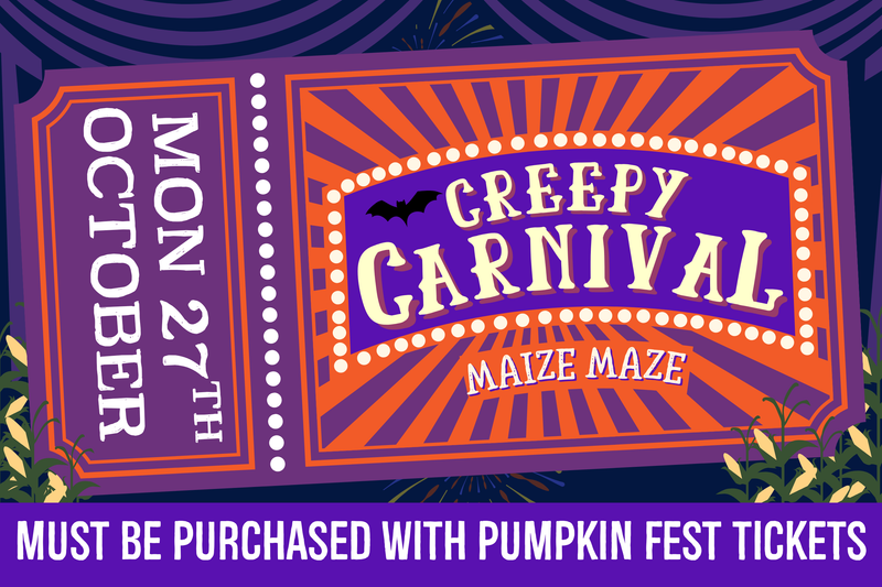 Creepy Carnival Maize Maze - Monday 27th October 2025